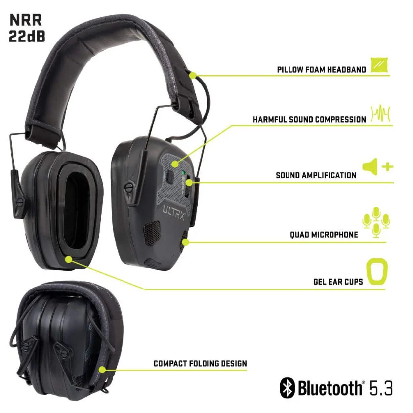 Allen ULTRX Bionic Fuse - Protezione acustica Bluetooth con sistema a 4 microfoni