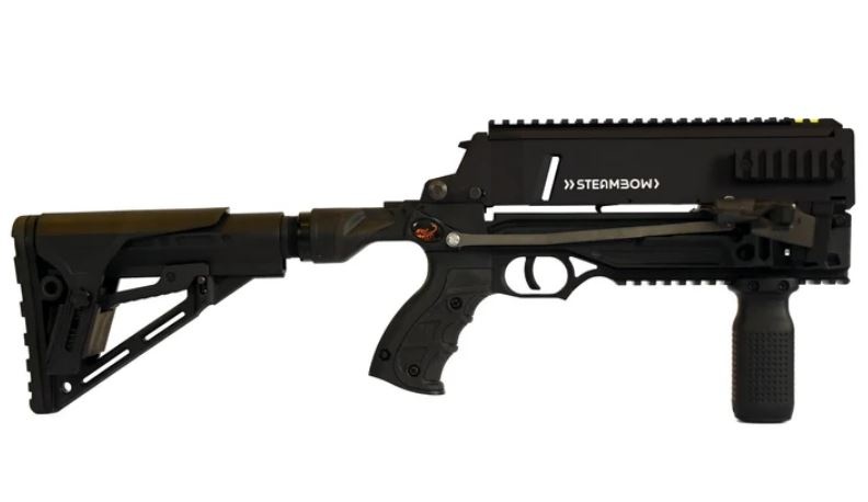 Steambow Serie AR – Ballestas de repetición PD-5 y PD-5 Professional