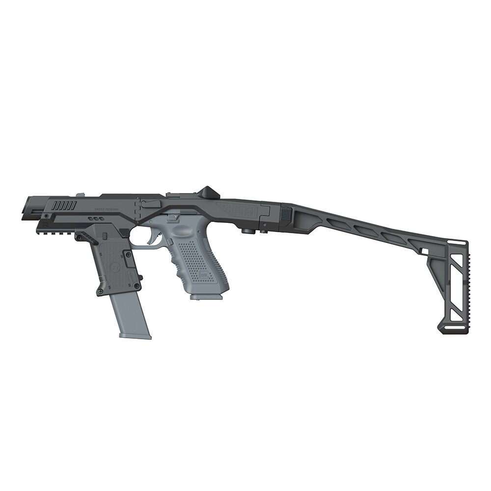 CAA Nano Roni stock with foregrip and magazine release for Glock 17/19/19X/22/23/25/31/32/45