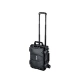 Glary Waterproof hard case suitcase with trolley function – 46 × 35 × 20.6 cm – black