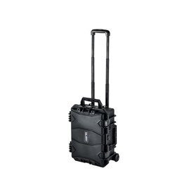Glary Maleta rígida impermeable con función de carrito – 46 × 35 × 20,6 cm – negra