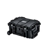 Glary Maleta rígida impermeable con función de carrito – 46 × 35 × 20,6 cm – negra