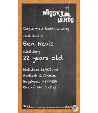 Ben Nevis 22Y Whiskynerds