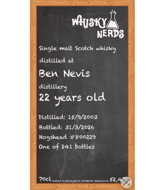 Ben Nevis 22Y Whiskynerds