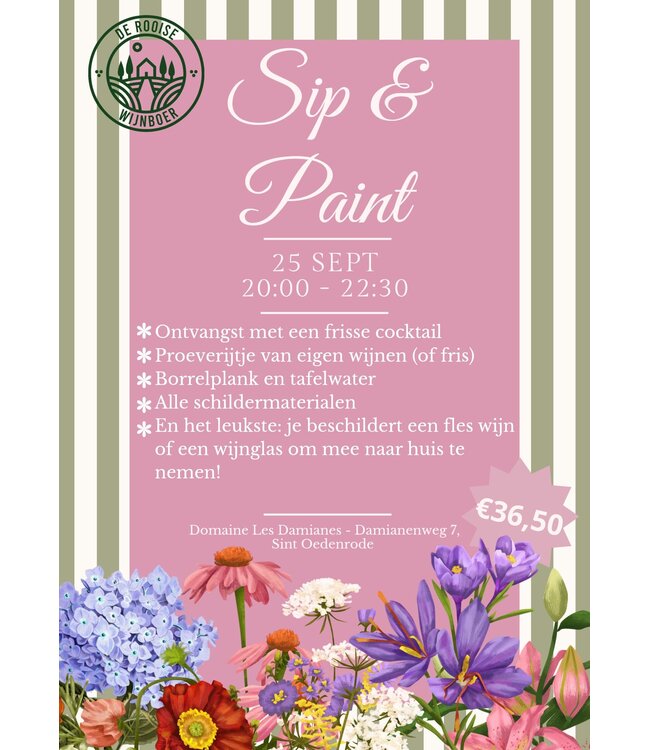 Sip & Paint vrijdag 25 september