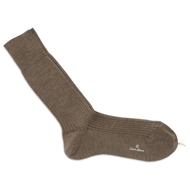 Wool rib sock