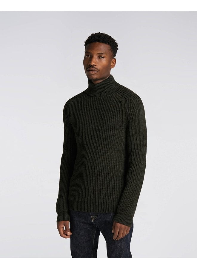 Roni High Collar Sweater Knit Blended Wool