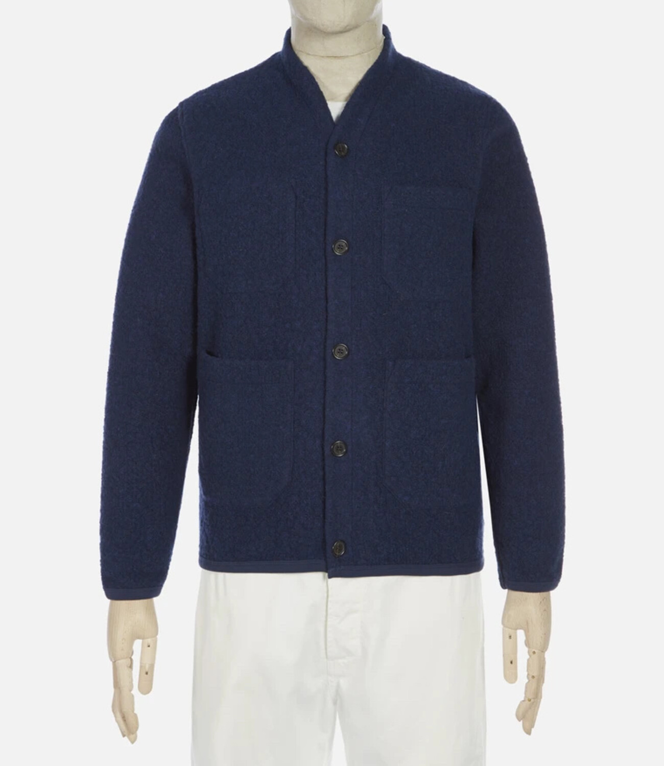 Tibet fleece cardigan navy