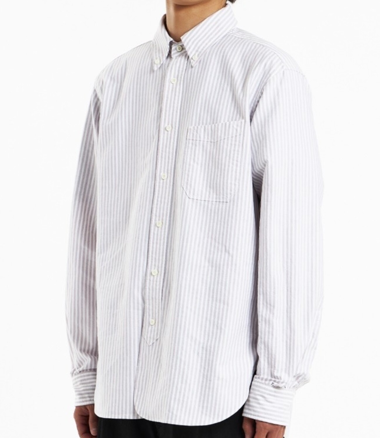 PMT overshirt - Purple stripe