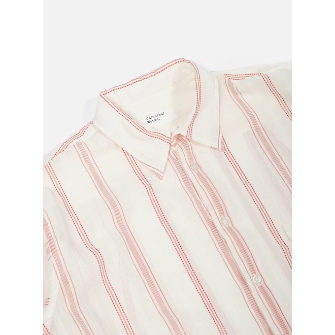 Big pocket shirt - Red stripe