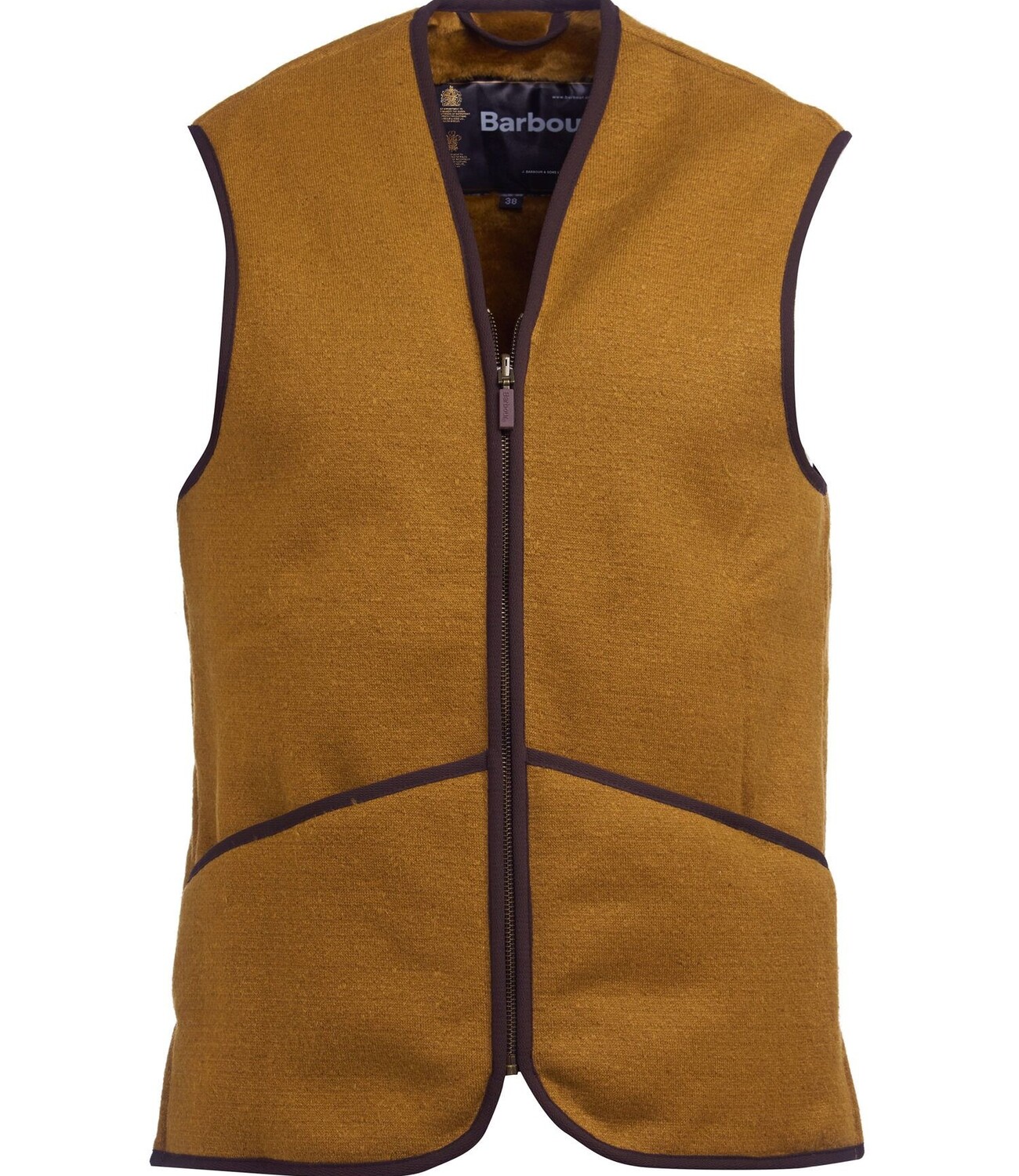 Barbour Warm Pile Waistcoat/Zip-In Liner - Brown