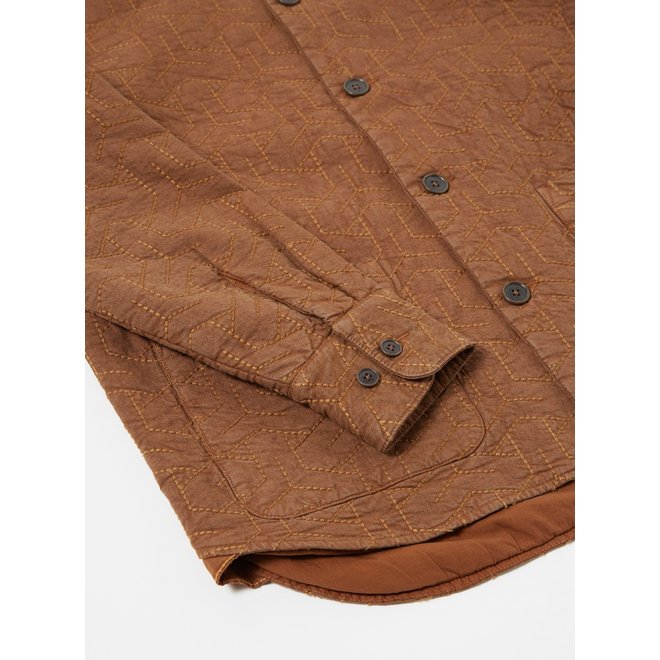Travail quilt shirt - Brown