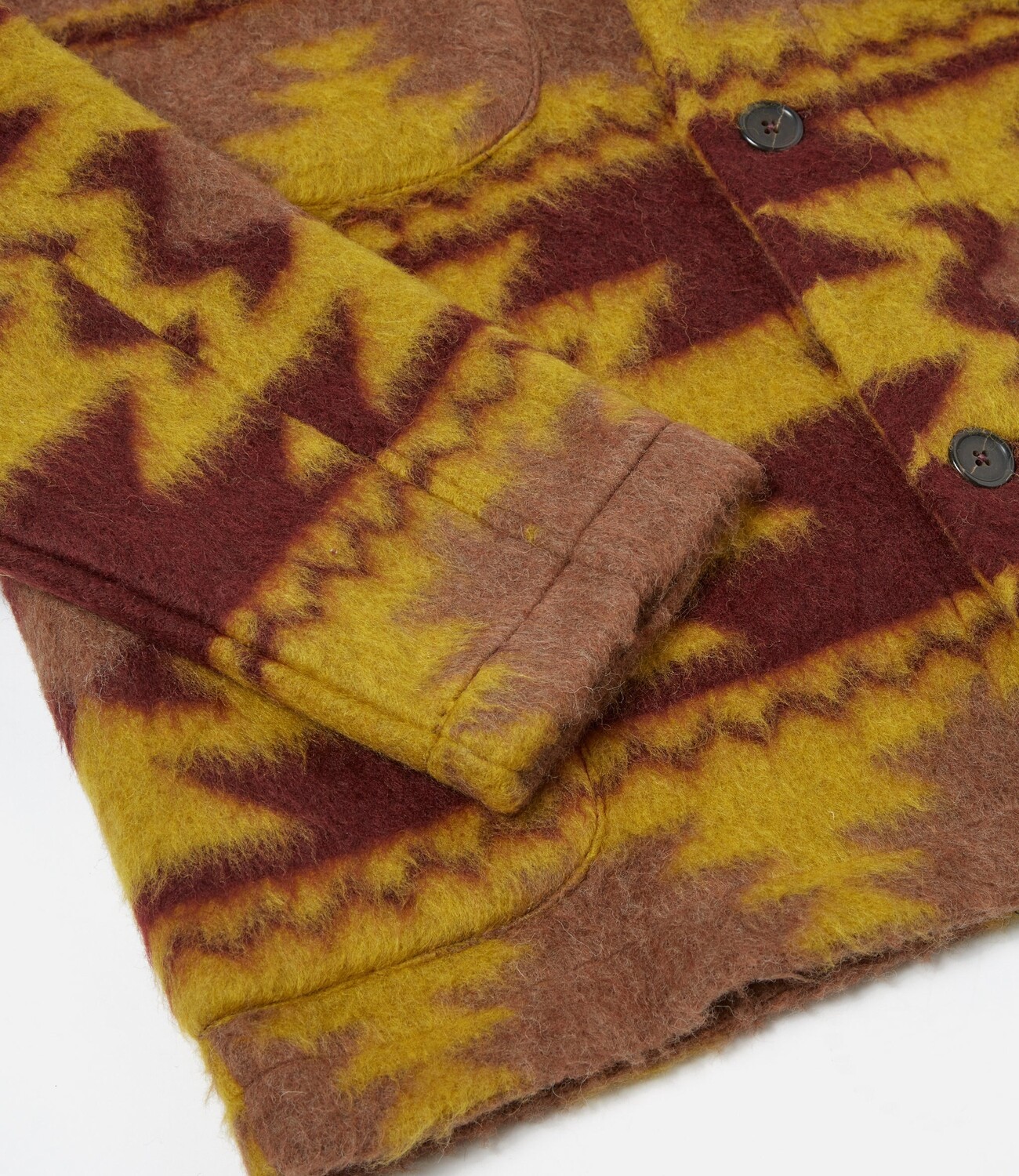 Lumber Jacket Santa Fe Fleece - Burgandy Mosterd