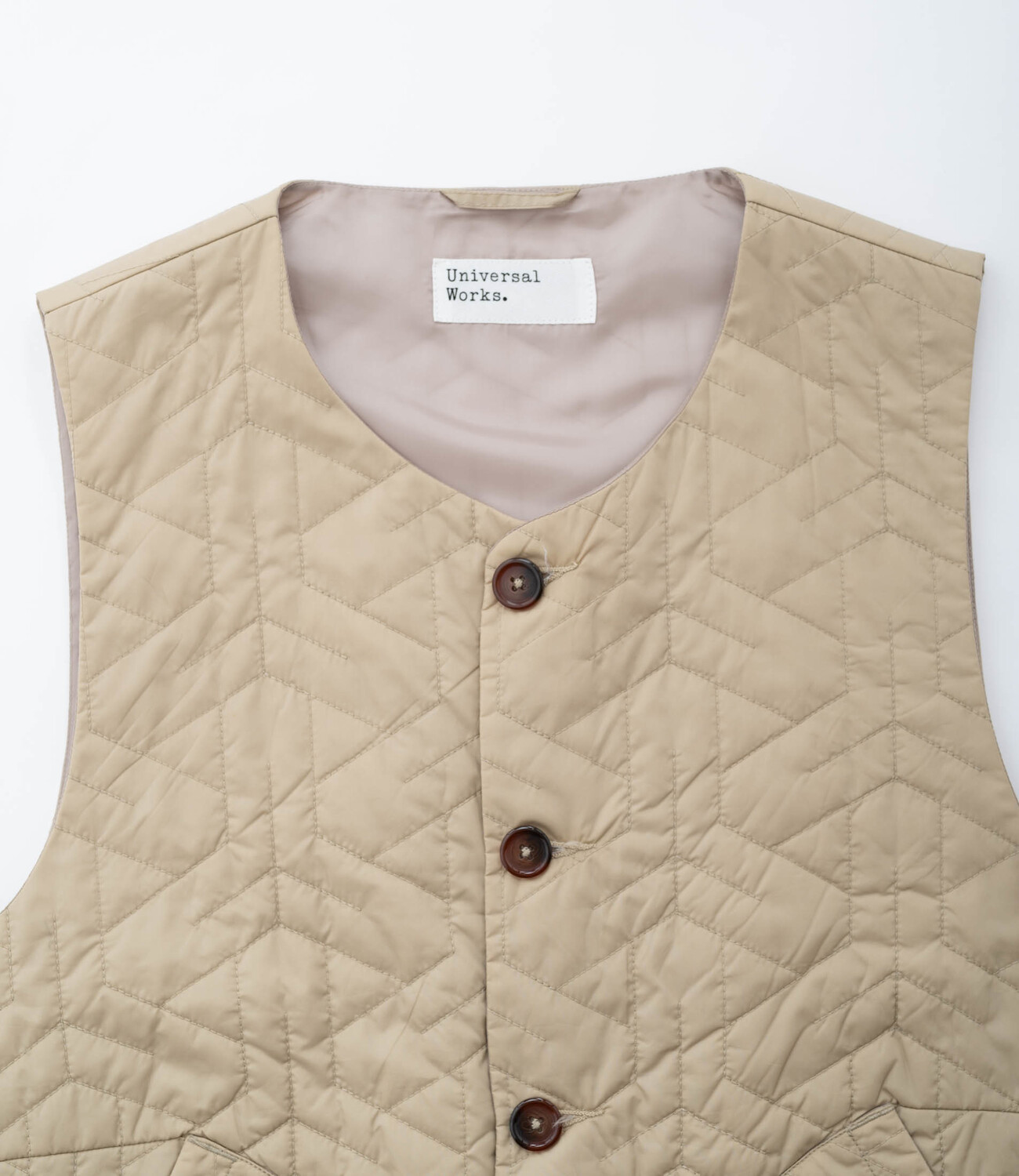 Travail gilet recycled fine nylon - Pale khaki