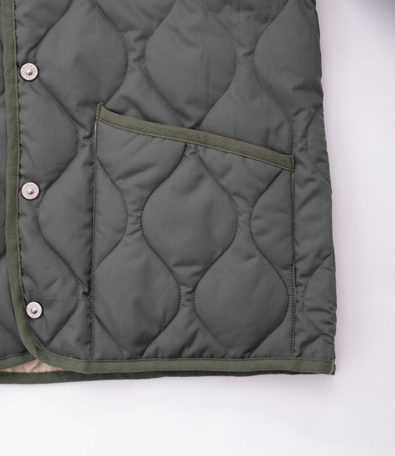 Military Crew neck Down jacket - Olive