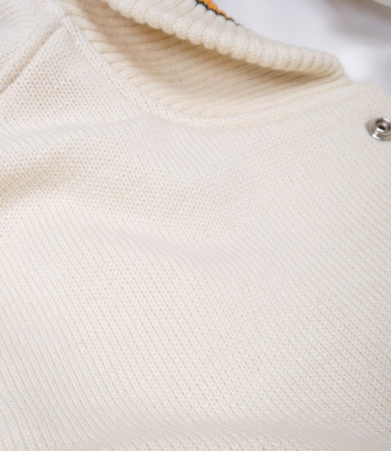 Wool Knit Club Jacket - Off White