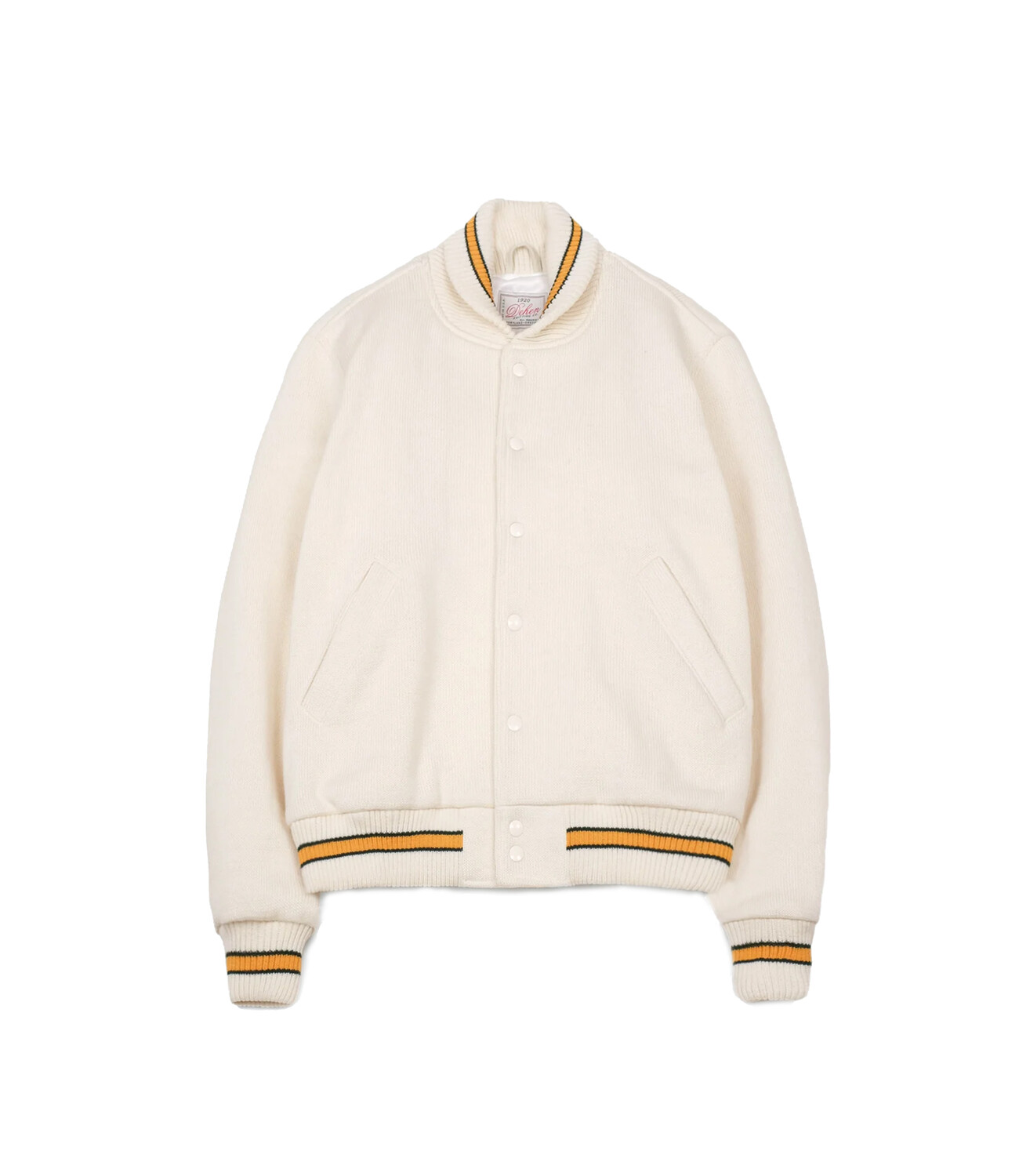 Wool Knit Club Jacket - Off White