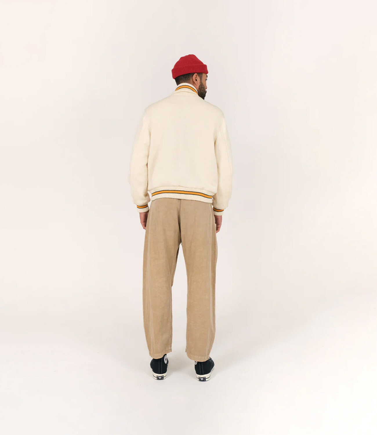 Wool Knit Club Jacket - Off White