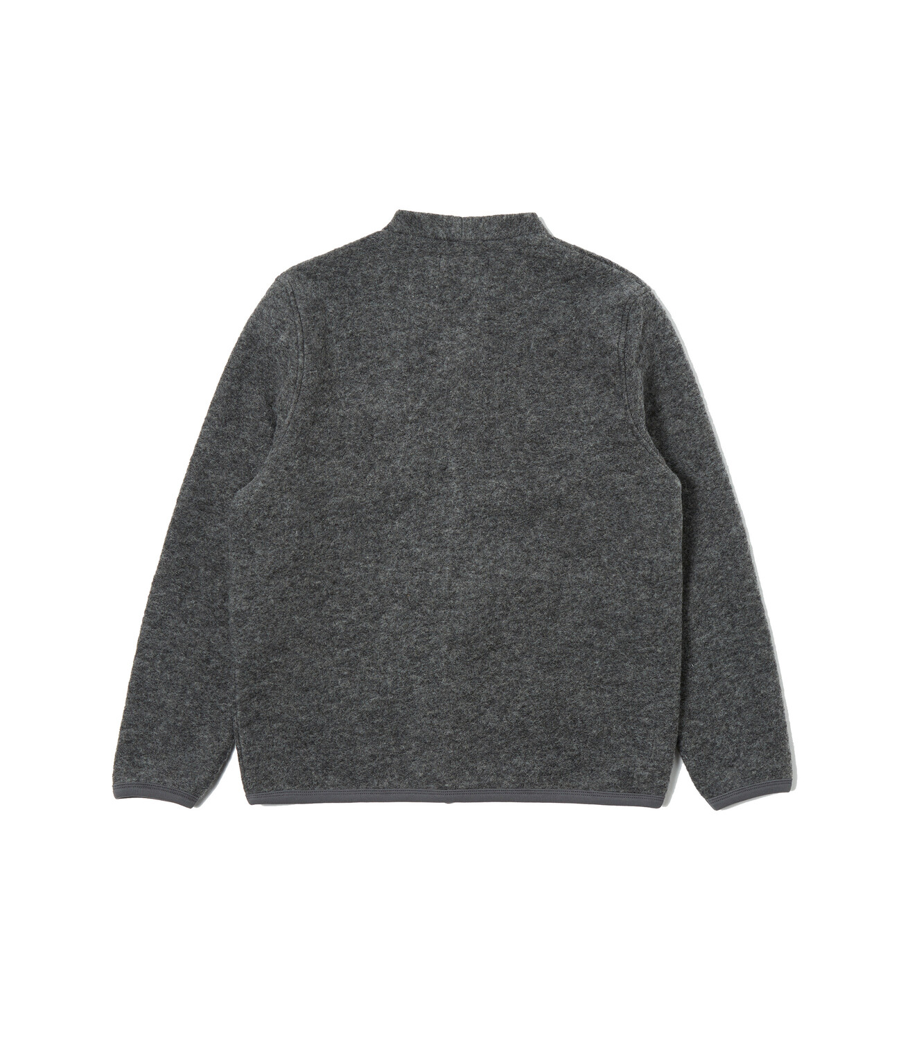 Wool fleece cardigan - Charcoal