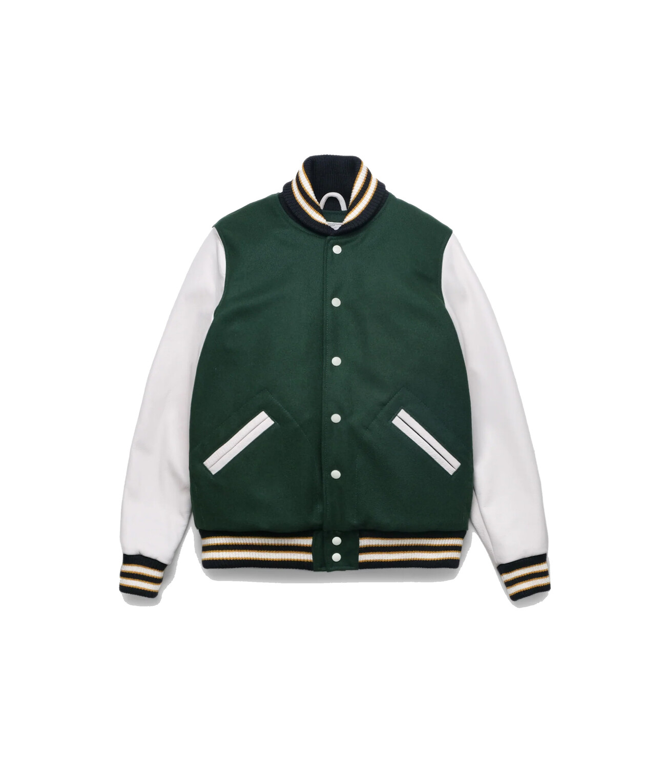 Varsity Jacket - Pine/Milk