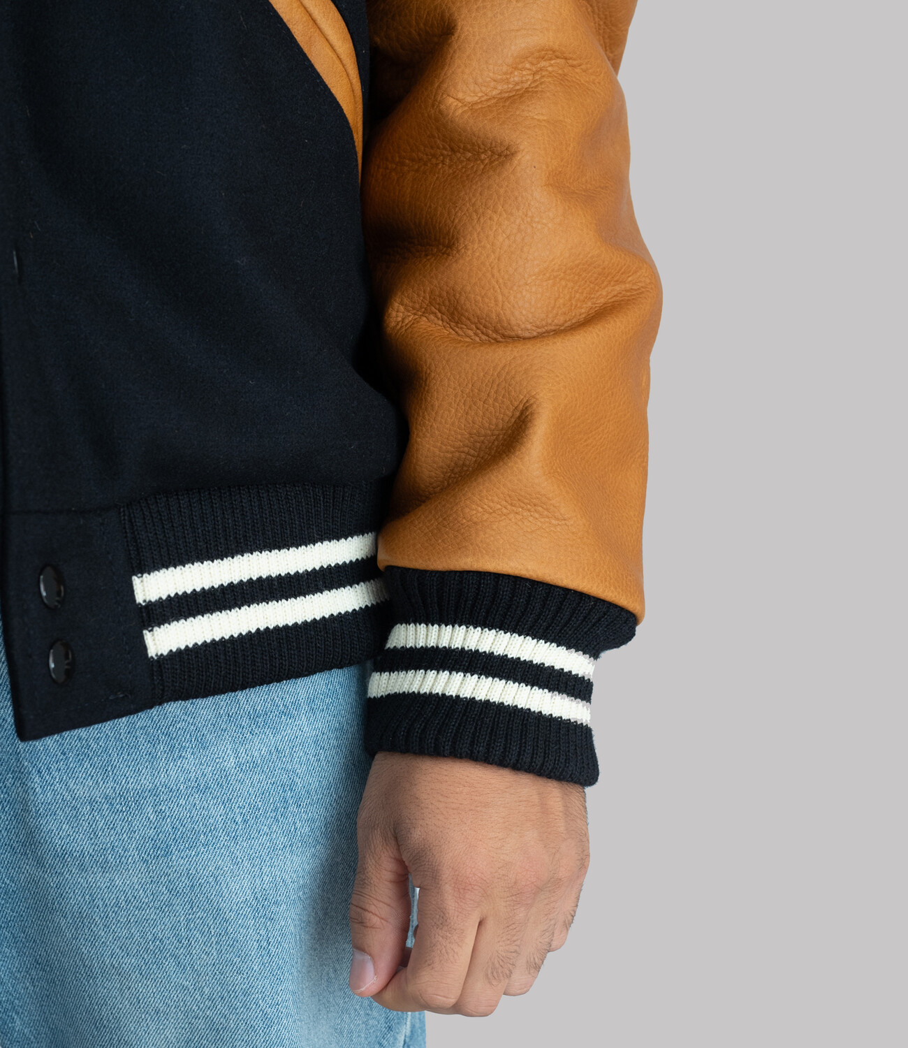 Varsity Jacket - Black/Rust