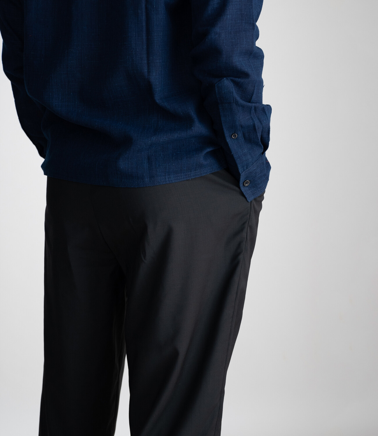 The double pleated Neighbourhood pants - Navy