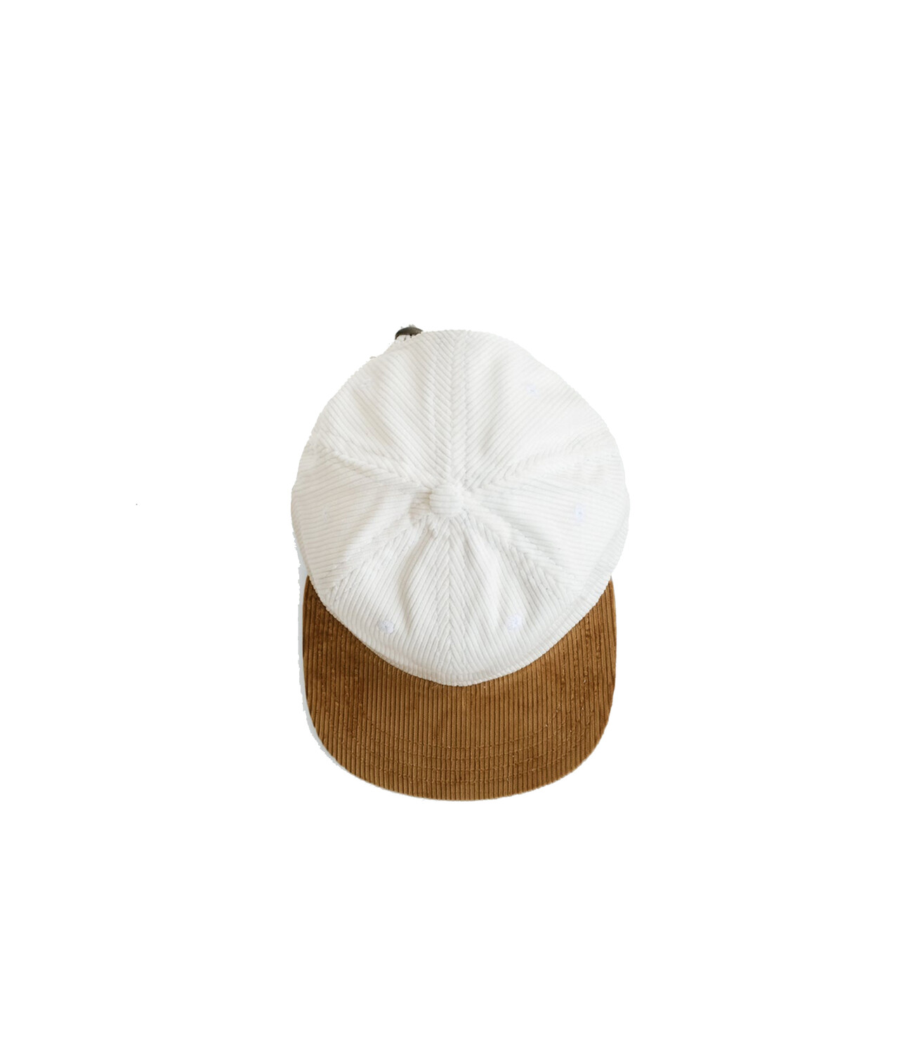 Dehen Covered Baseball Cap - White Cord/Fawn