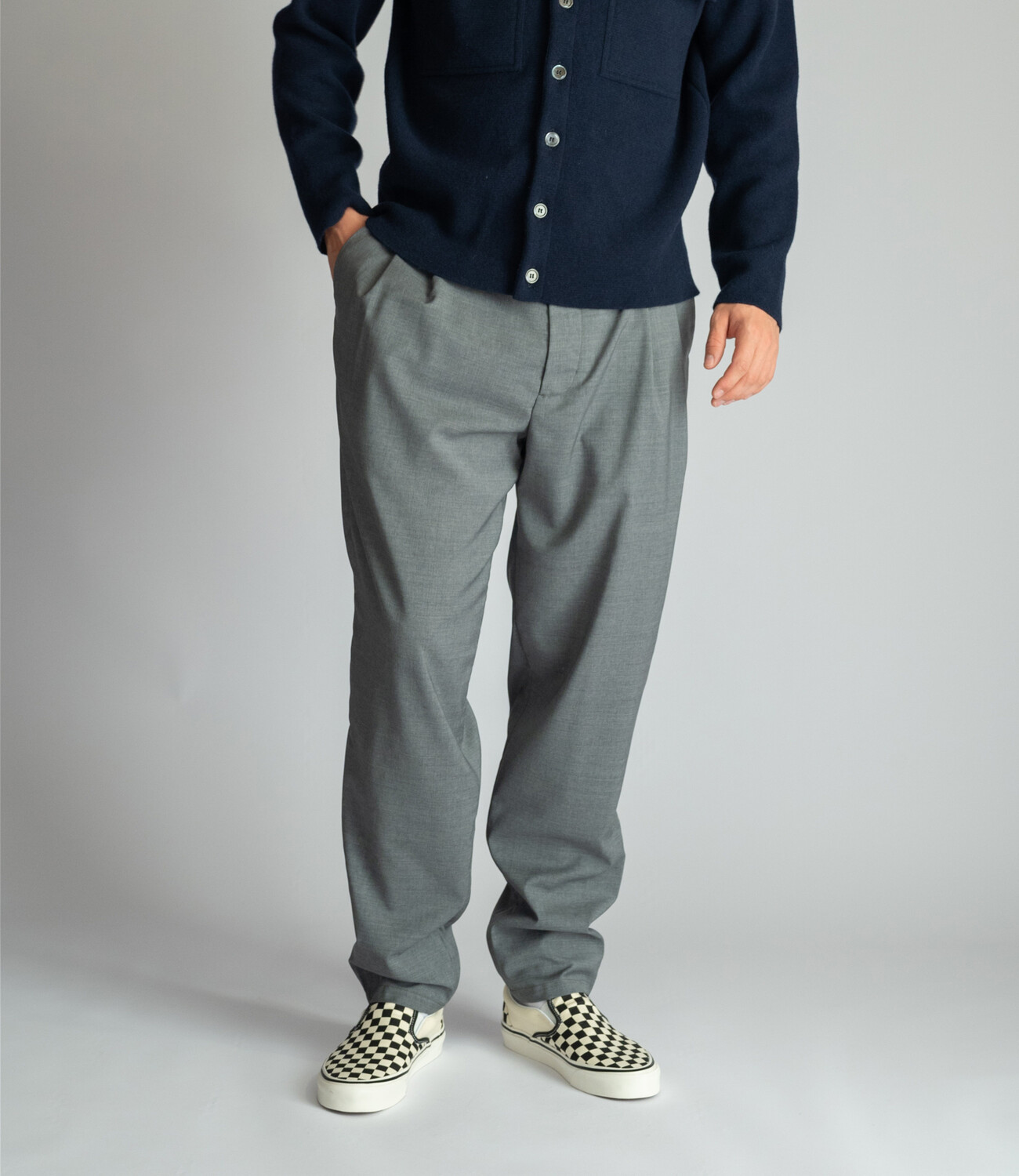 The double pleated Neighbourhood pants - Grey