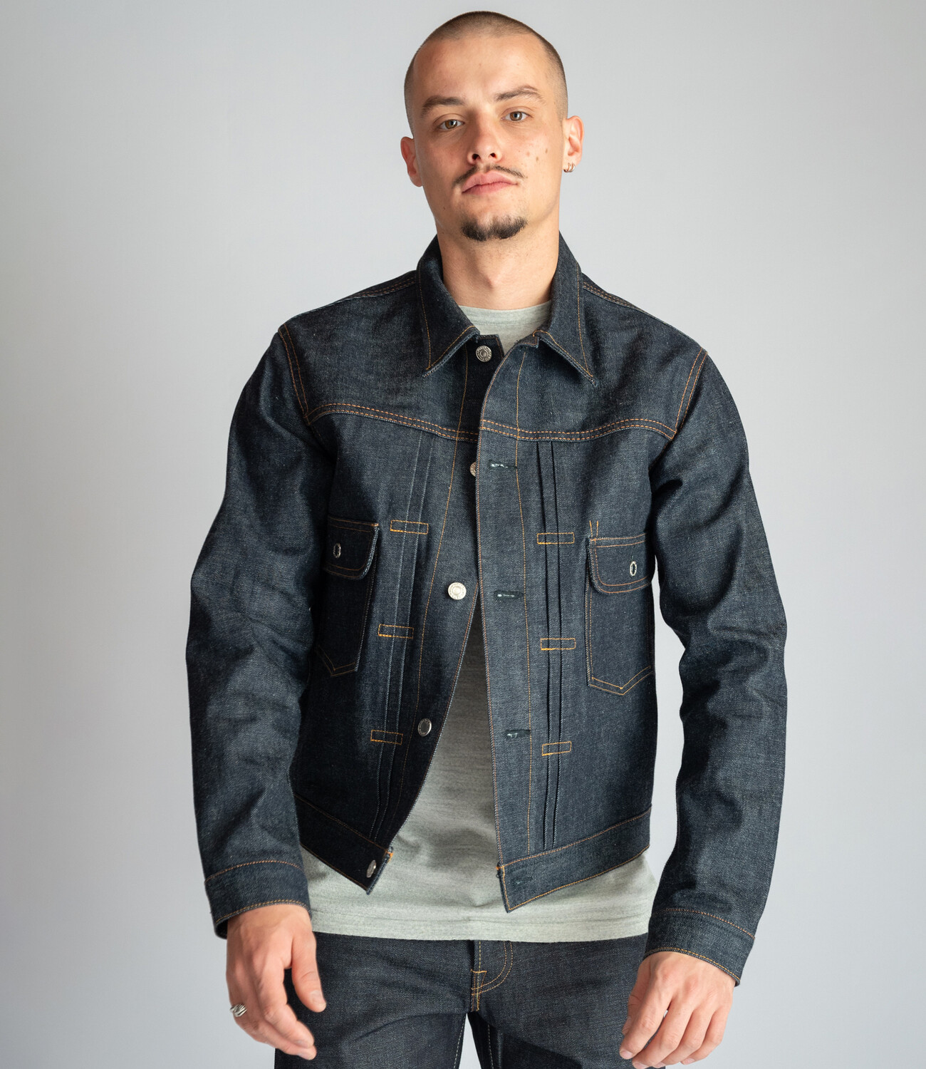 Denim Jacket Nihon Menpu, Pure Indigo Rainbow Selvage Dry