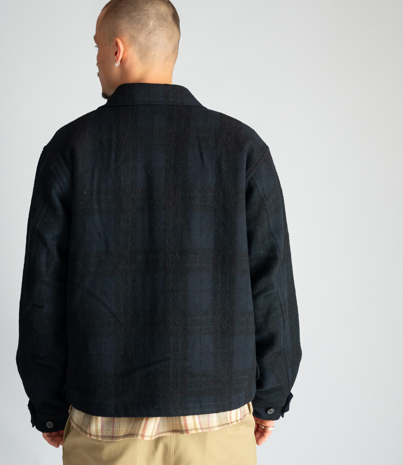 Trapper jacket - Navy check