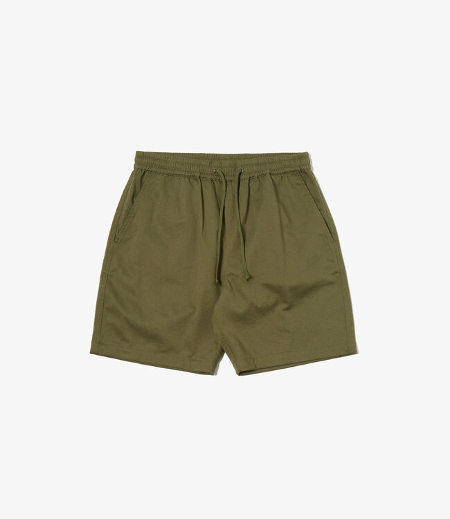 Universal Works Beach short - Light olive