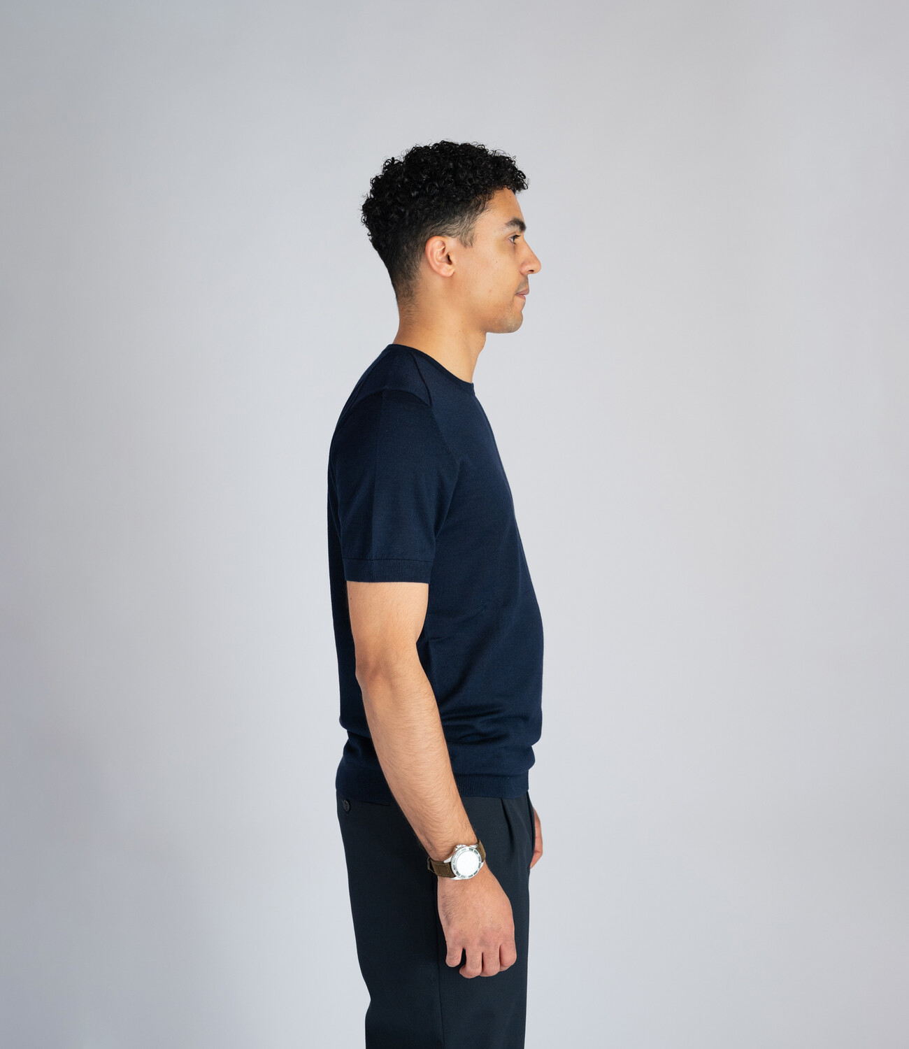 Tee wool blend - Navy