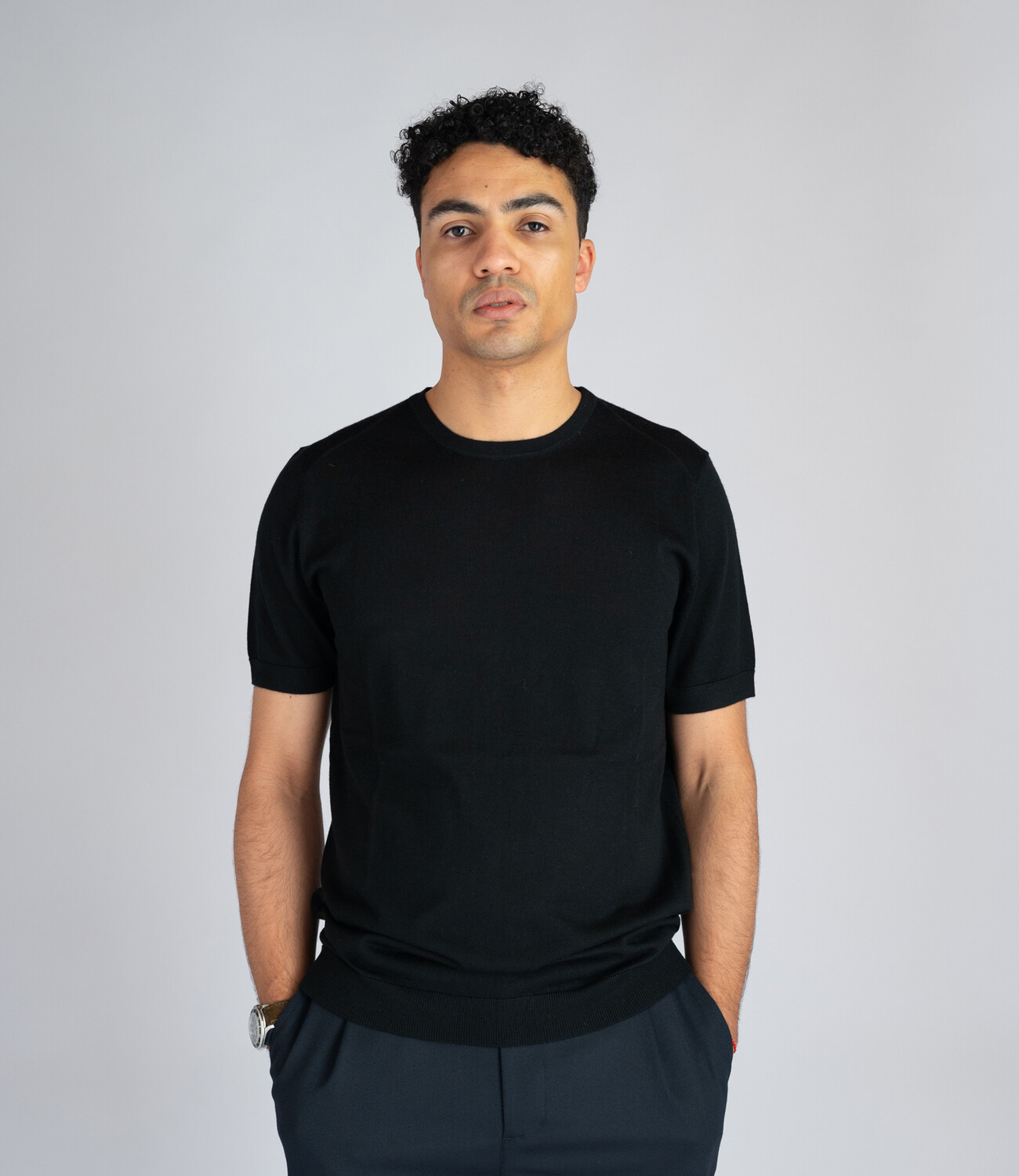 Tee wool blend - Black