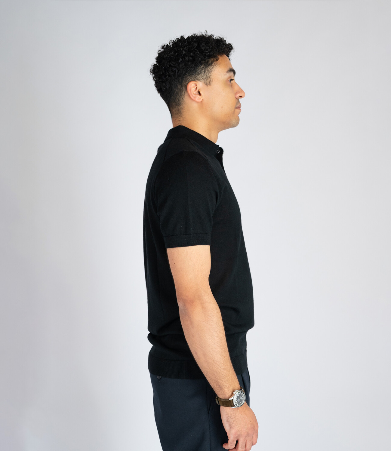 Polo wool blend - Black