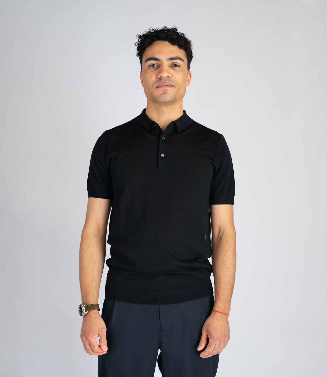 Polo wool blend - Black