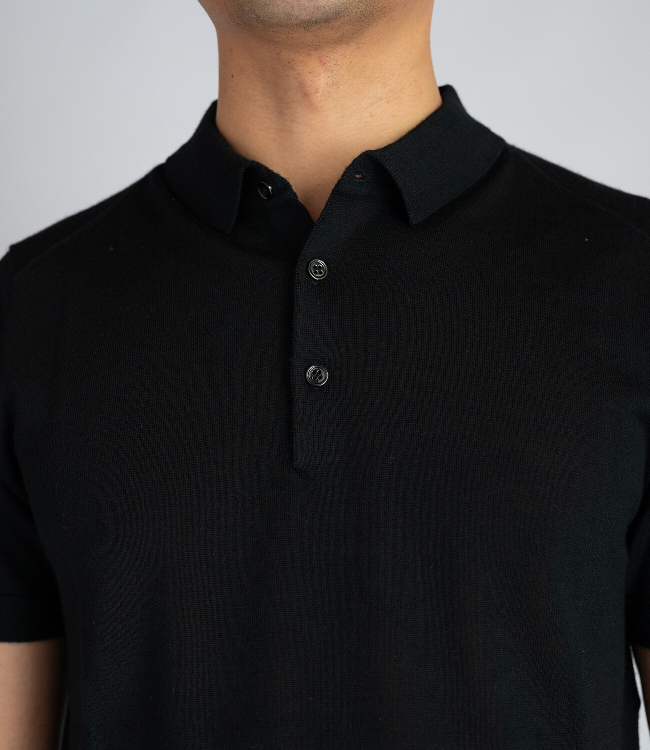 Polo wool blend - Black