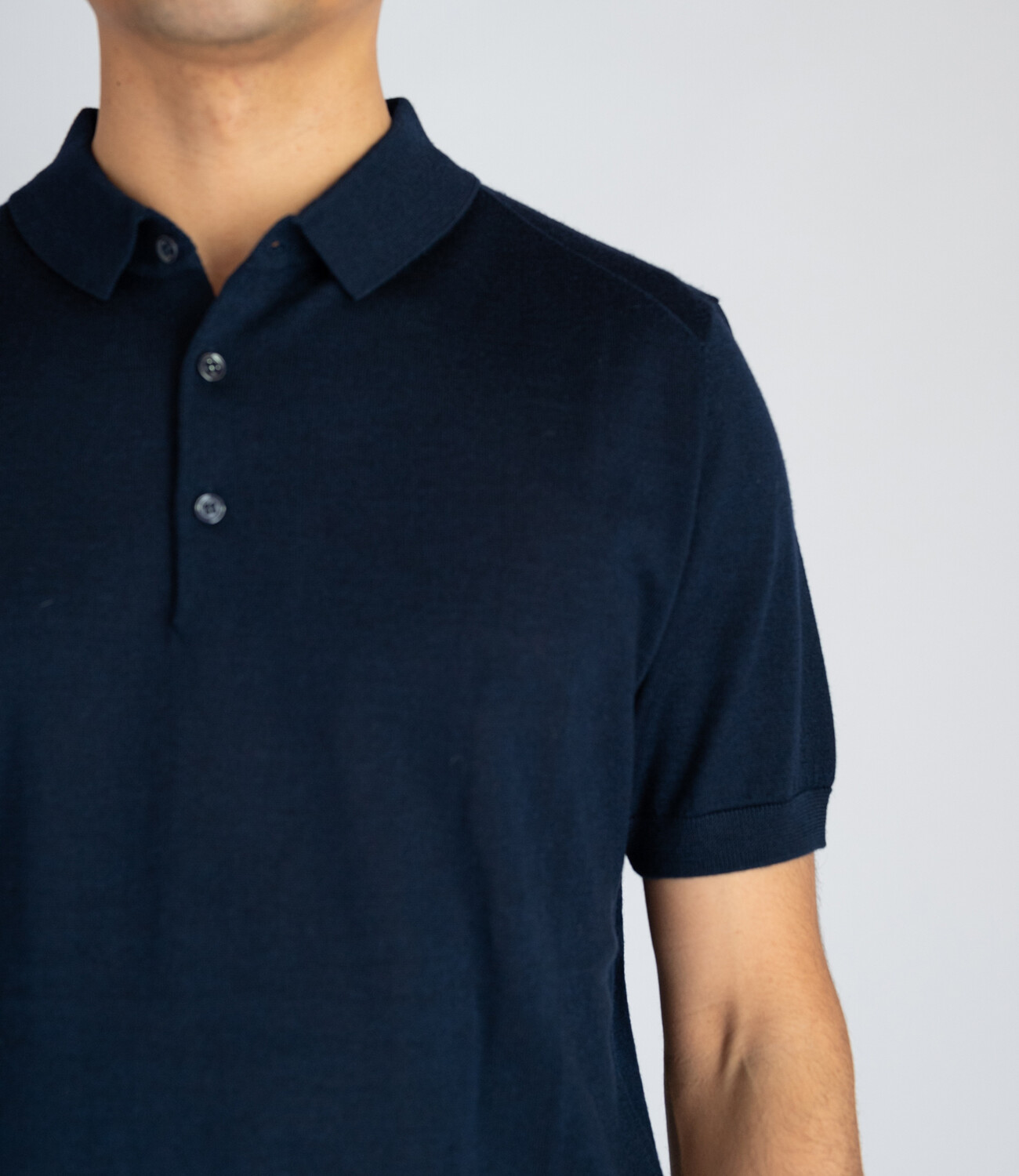 Polo wool blend - Navy