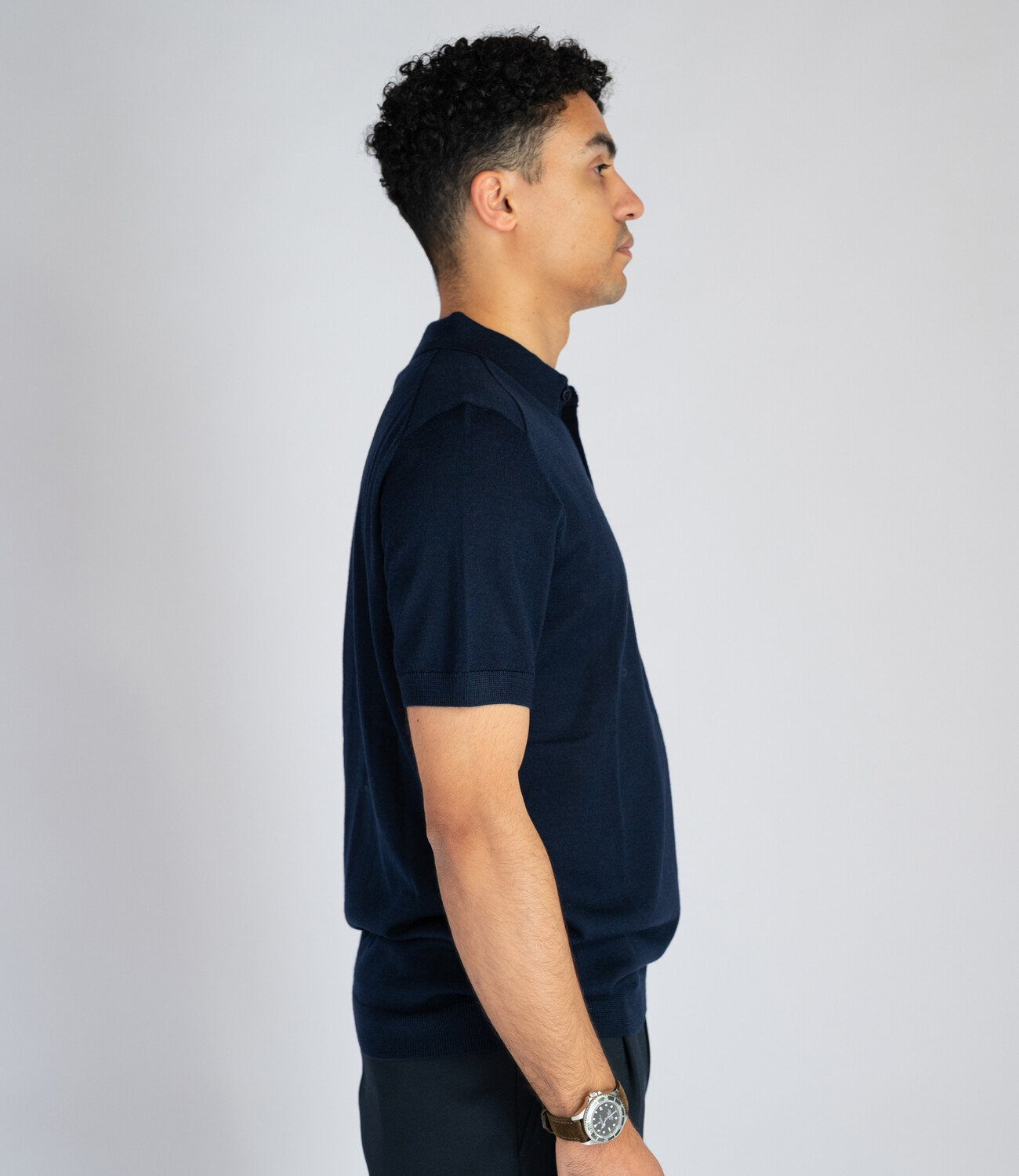 Polo wool blend - Navy