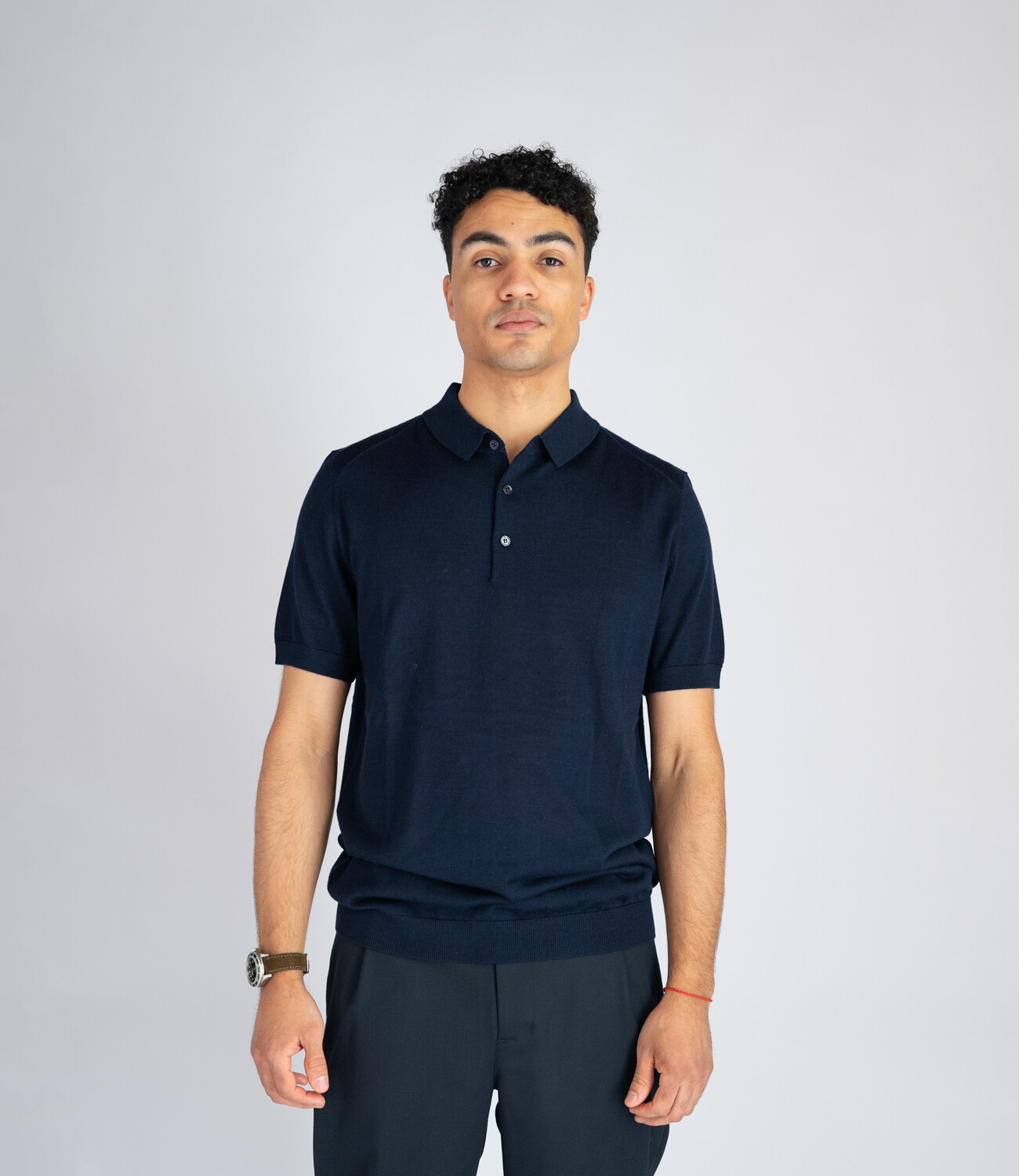 Polo wool blend - Navy