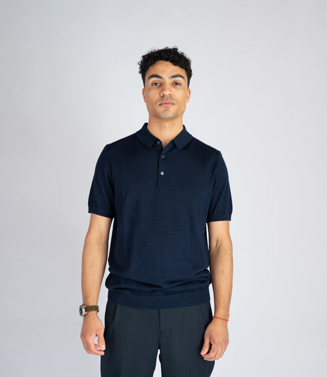 Quality goods by Neighbourhood Polo wool blend - Navy