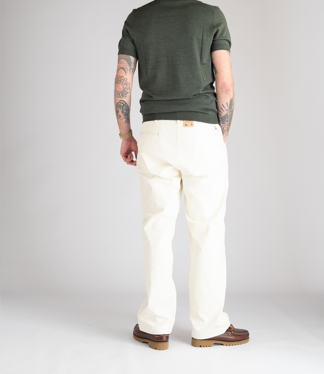 Wide Trousers Kurabo - Natural