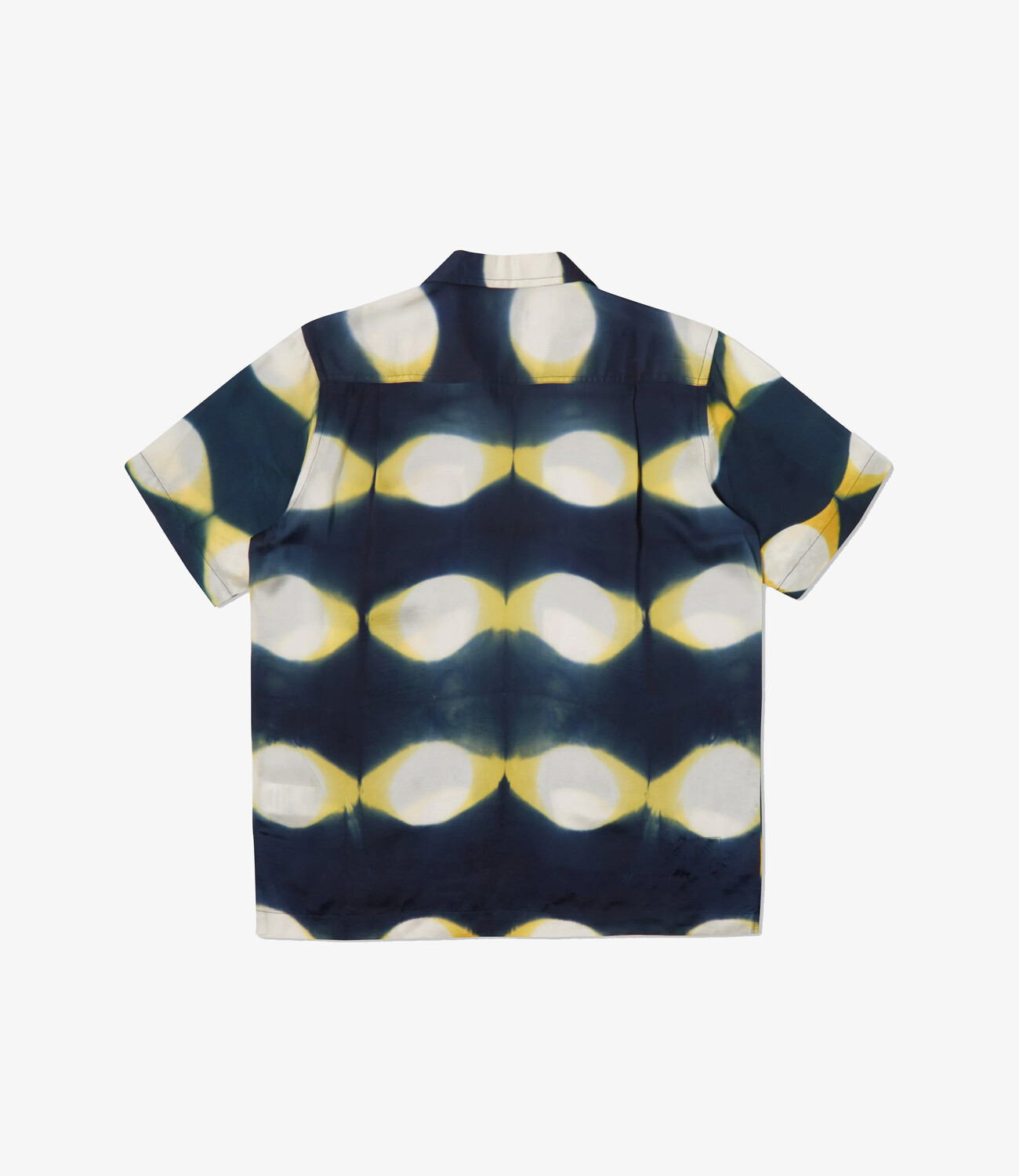 Camp Shirt Tie Dye - Navy/Yellow