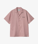 Carhartt WIP Delray shirt - Glassy pink / black