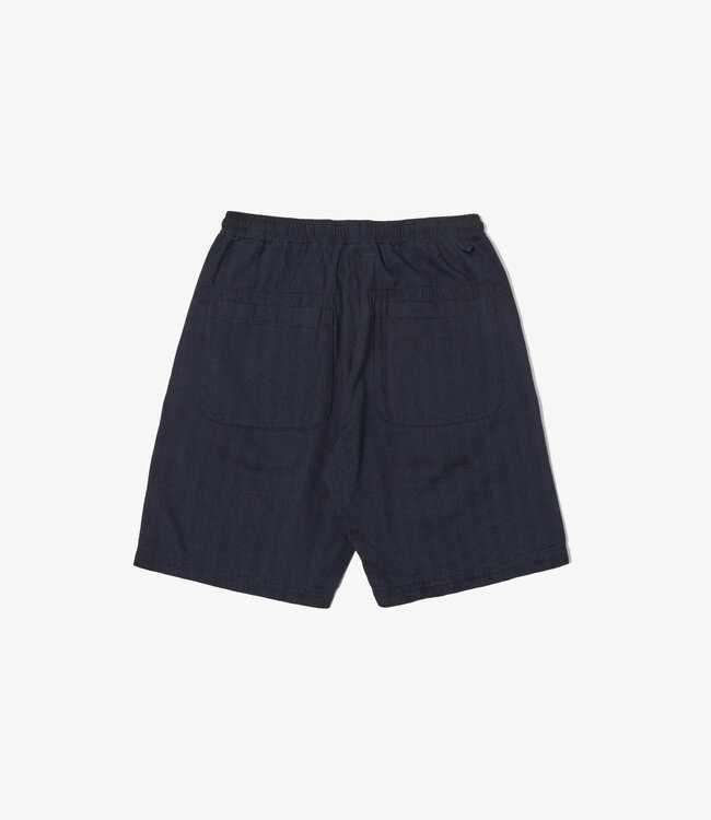 Universal Works Lumber Short - Indigo Herringbone Denim