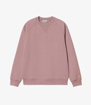 Carhartt WIP Chase Sweat - Glassy pink / Gold