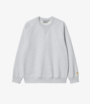 Carhartt WIP Chase Sweat - Ash heater/Gold