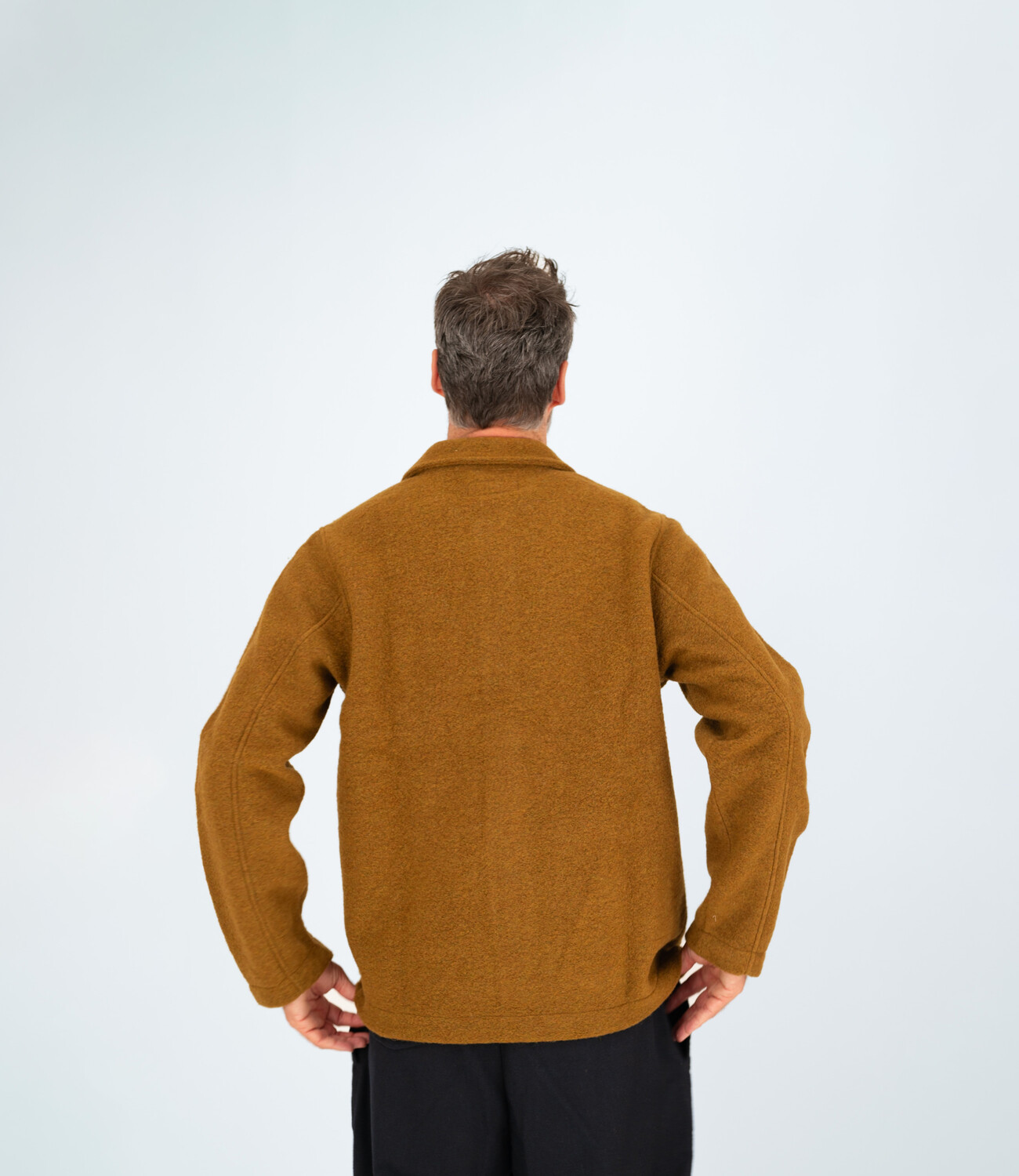 Universal Works Field jacket Wool fleece mustard