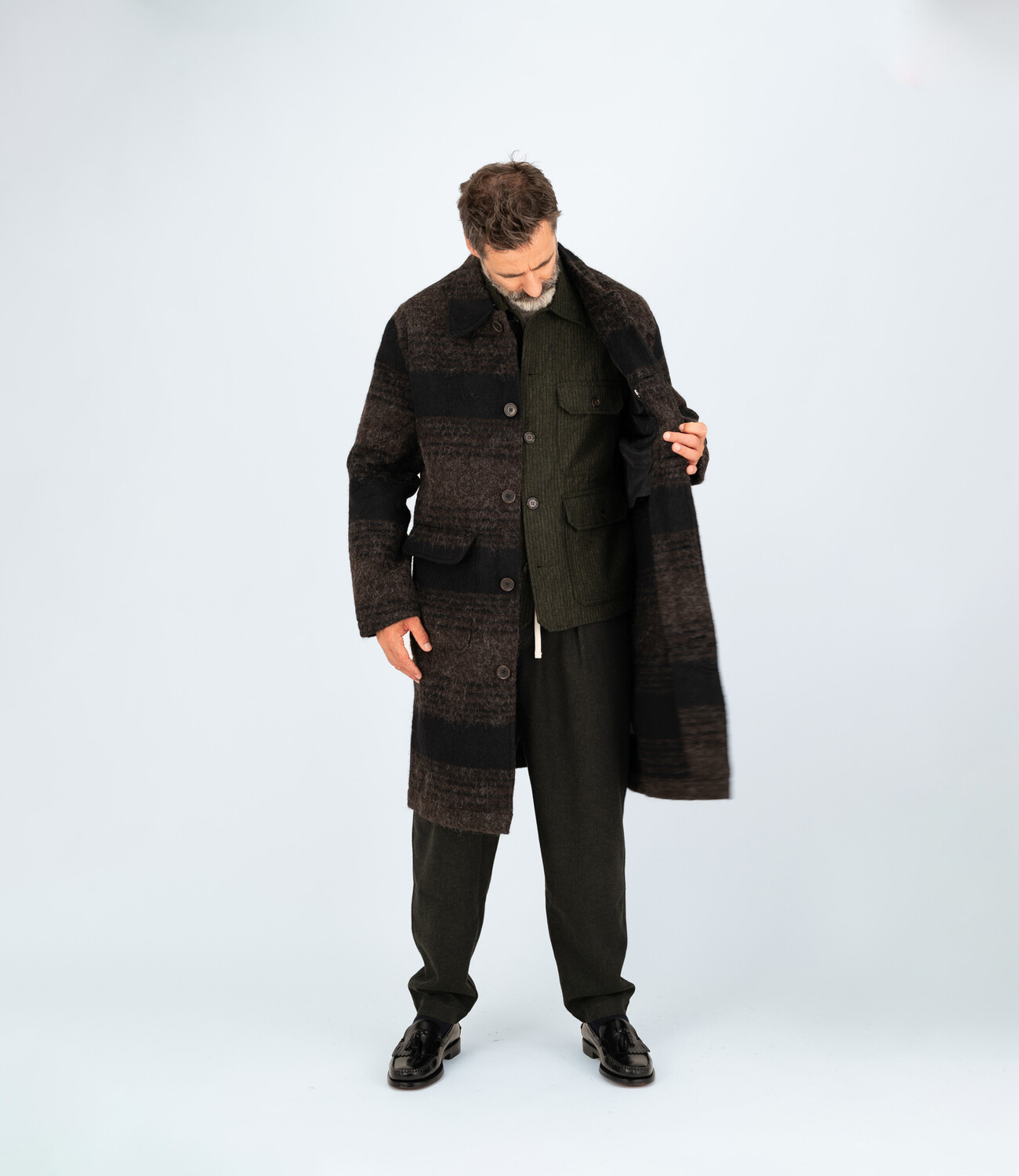 Account coat - Brown/black