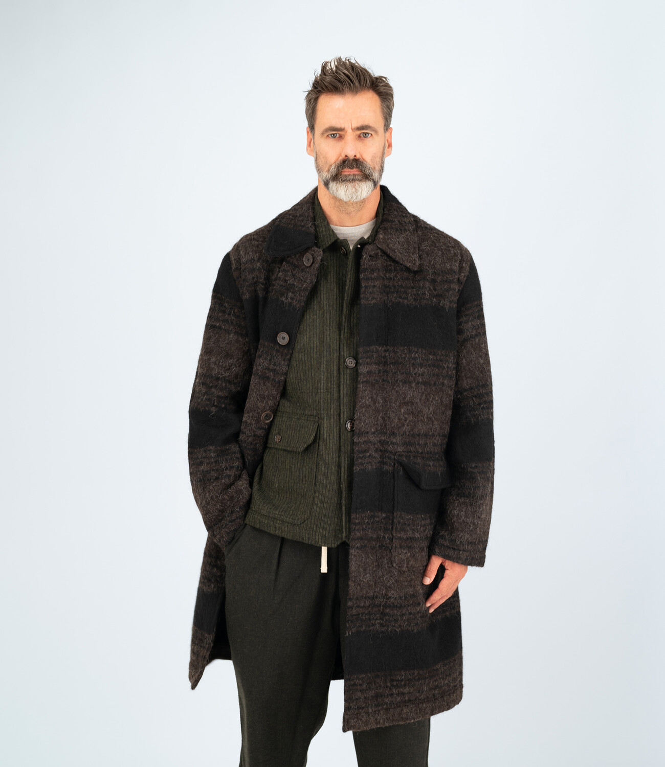 Account coat - Brown/black