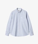 Carhartt WIP Dowlen Shirt - Stripe, Bleach - White